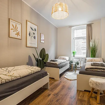 Lh Apartments 3-Schlafzimmer Hauptbahnhof Halle Lägenhet *